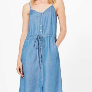 3 for $20 - NWT, MISS SELFRIDGE Denim Chambray Blue Dress - 4